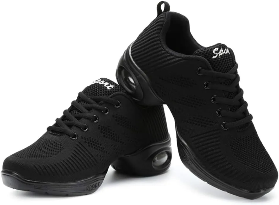 SWDZM Women's Dance Shoes,Breathable Fashion Sneakers,Split-Sole Dance Jazz Shoes,Mesh Outdoor Shoes J706 876