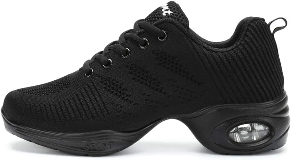 SWDZM Women's Dance Shoes,Breathable Fashion Sneakers,Split-Sole Dance Jazz Shoes,Mesh Outdoor Shoes J706 876