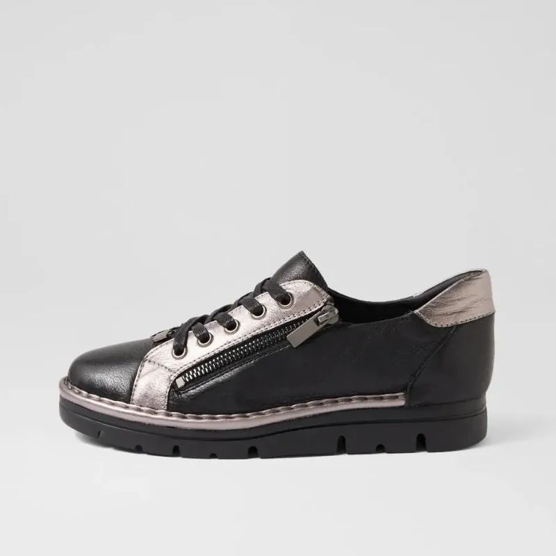 Top End Elos Black Pewter Leather