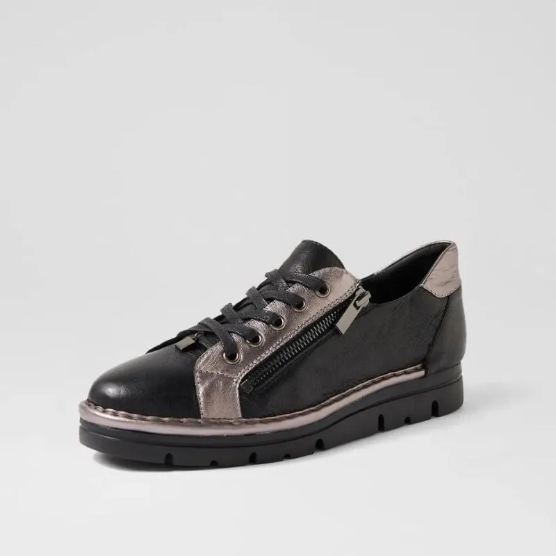 Top End Elos Black Pewter Leather