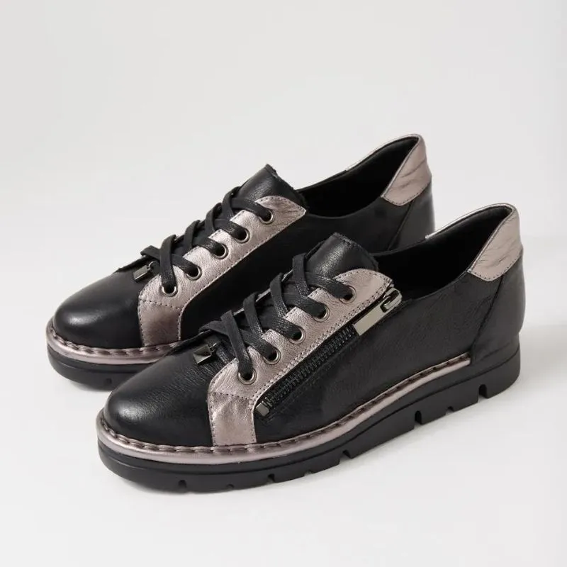 Top End Elos Black Pewter Leather