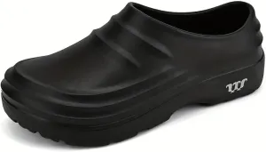 Unisex Black Chef Shoes Mens Womens Garden Shoes Lightweight Non-Slip Work Shoes for Kitchens8.5 Women/6.5 Men, Black