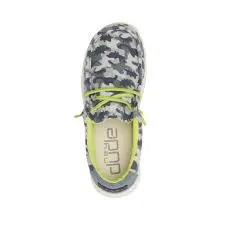 Wally Youth Blue Camodino - Select Size - Hey Dudes - Boys