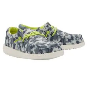 Wally Youth Blue Camodino - Select Size - Hey Dudes - Boys
