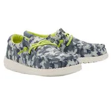 Wally Youth Blue Camodino - Select Size - Hey Dudes - Boys