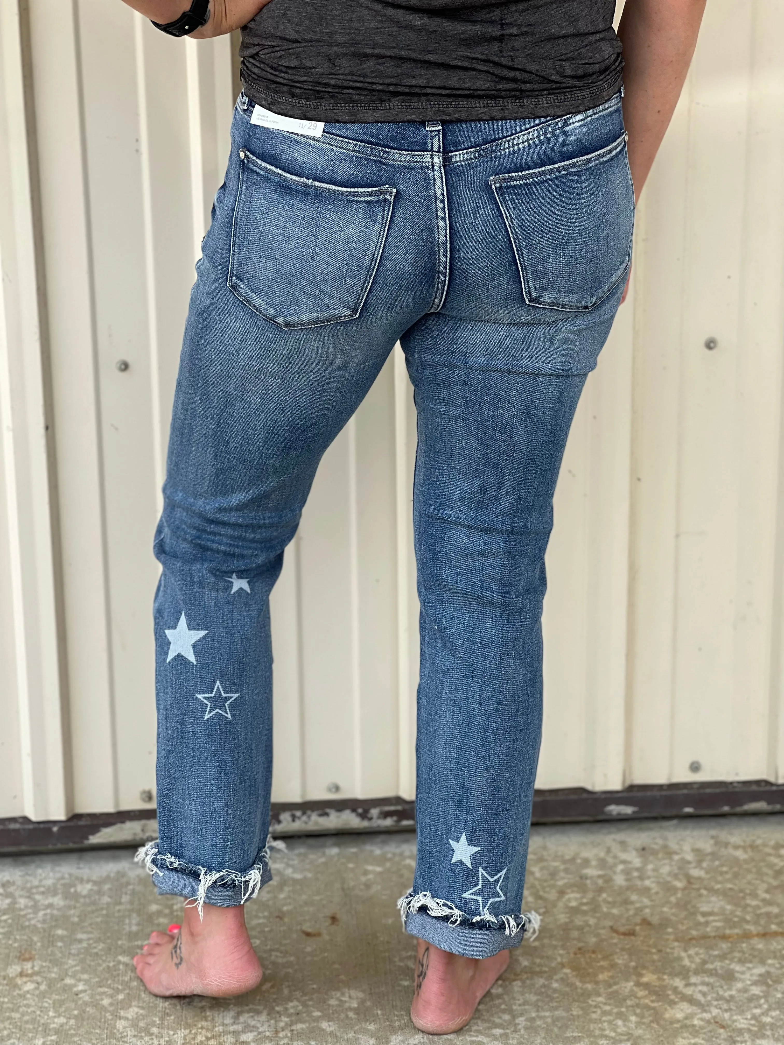 When The Stars Go Slim Straight Jeans By Petra FINAL SALE