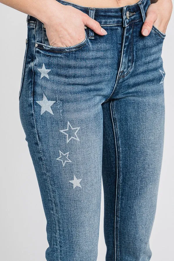 When The Stars Go Slim Straight Jeans By Petra FINAL SALE