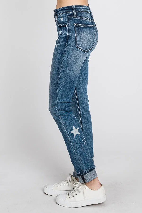 When The Stars Go Slim Straight Jeans By Petra FINAL SALE
