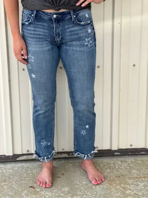 When The Stars Go Slim Straight Jeans By Petra FINAL SALE