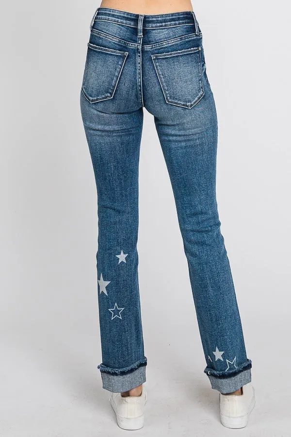 When The Stars Go Slim Straight Jeans By Petra FINAL SALE