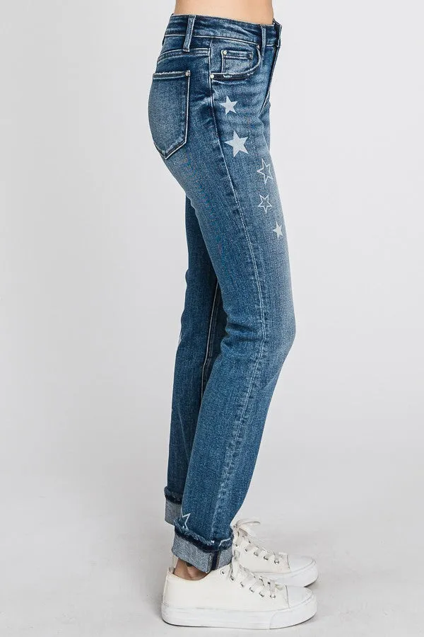 When The Stars Go Slim Straight Jeans By Petra FINAL SALE