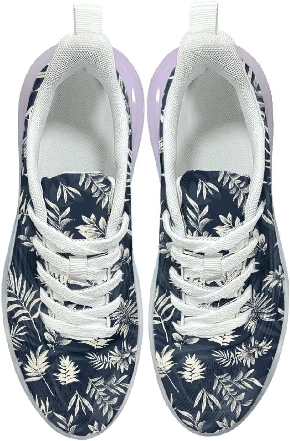 Womens Lightweight Running Walking Shoes Lace Up Breathable Air Cushion Non Slip Workout Sneakers SizeUS 6-11