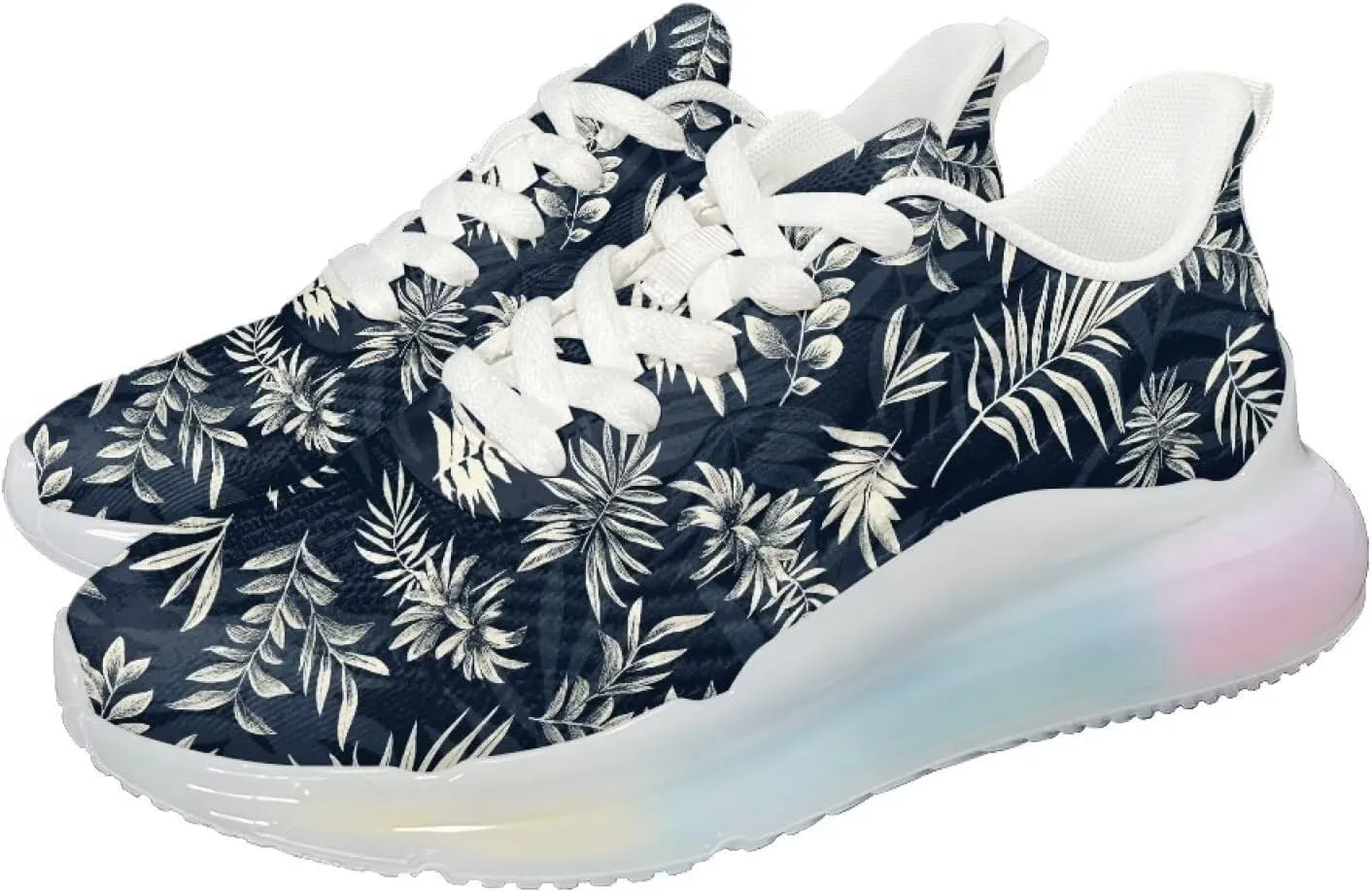 Womens Lightweight Running Walking Shoes Lace Up Breathable Air Cushion Non Slip Workout Sneakers SizeUS 6-11