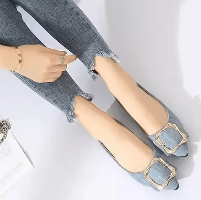 Women’s Pointed Shallow Flats - Luxury Elegant Pumps & Casual Moccasins